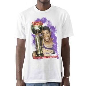 MITCHELL & NESS Lakers Magic Johnson Sports Illustrated Shirt Men's Sz M *NEW*